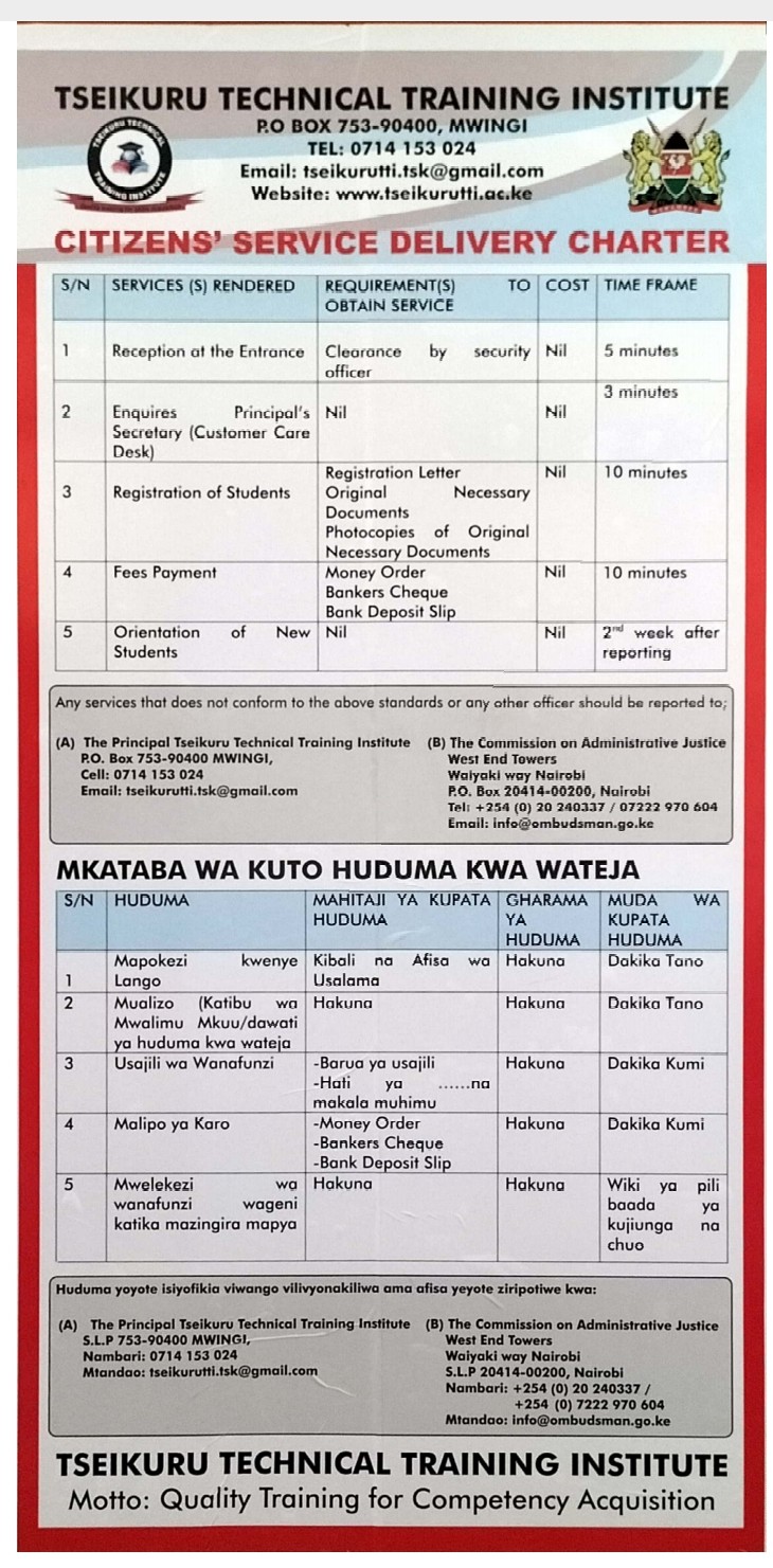 Tseikuru National Polytechnic principal